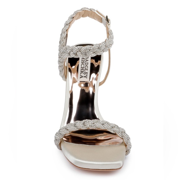 Badgley Mischka Fennel Braided Spool Heel - Picture 4 of 11